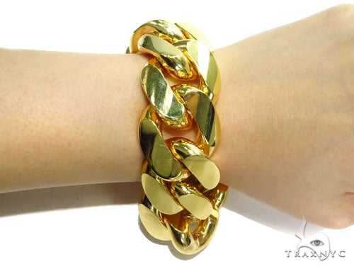 Miami Cuban Gold Bracelet 41127 - Image 6