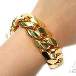 Miami Cuban Gold Bracelet 41128 - Image 5