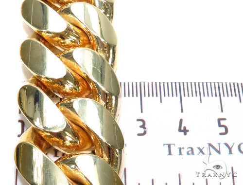 Miami Cuban Gold Chain 35 Inches 25mm   42379 - Image 5