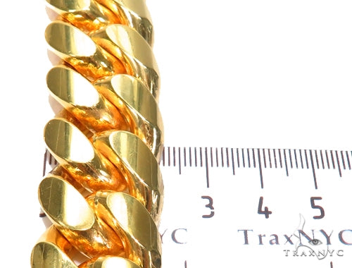 14K Gold miami cuban chain, 22 mm, photo 4 of 5