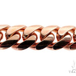 Miami Cuban Link 14K Rose Gold Bracelet 64619 - Image 3