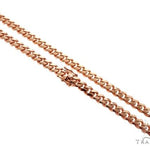 Miami Cuban Link 14K Rose Gold Chain 24 inches 7mm   64621 - Image 1