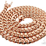 Miami Cuban Link 14K Rose Gold Chain 24 inches 7mm   64621 - Image 4