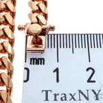 Miami Cuban Link 14K Rose Gold Chain 24 inches 7mm   64621 - Image 6