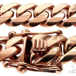 Miami Cuban Link 14K Rose Gold Chain 28 Inches 10mm   64620 - Image 5