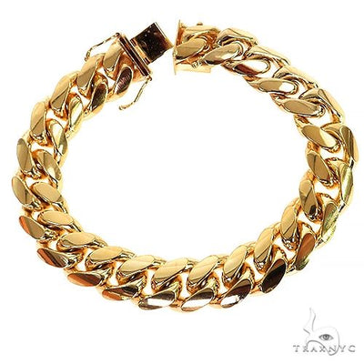 Miami Cuban Link Bracelet 7.5 Inches 12mm   32524 - Image 1