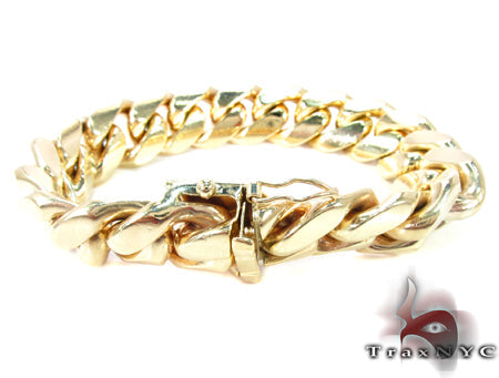 Miami Cuban Link Bracelet 7.5 Inches 17mm   32454 - Image 3