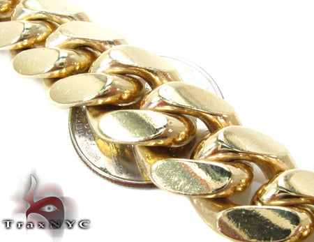 Miami Cuban Link Bracelet 8.5 Inches 15mm   32462 - Image 3