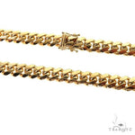 14k Yellow Gold Solid Miami Cuban Link Chain 8mm 24 Inches   32399 - Image 3