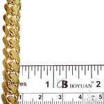 14k Yellow Gold Solid Miami Cuban Link Chain 28 Inches 9mm   32397 - Image 6