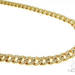 Cuban Curb Link Diamond Chain 24 Inches 8mm   66051 - Image 1