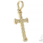 Miami Cuban Link Diamond Cross Crucifix 58595 - Image 2