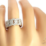 14K Gold Miami Cuban Link Diamond Ring 65031 - Image 6