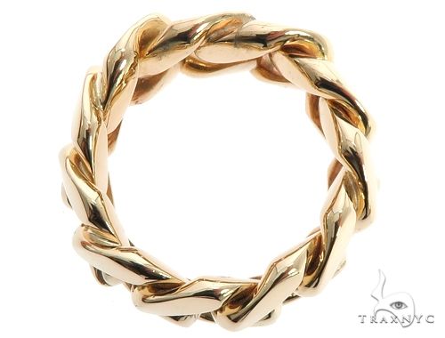 14K Gold Miami Cuban Link Ring 9.5mm, photo 6 of 9
