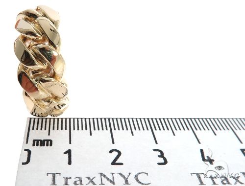 14K Gold Miami Cuban Link Ring 9.5mm, photo 7 of 9