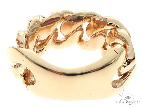 14K Gold Miami Cuban Link Ring 10mm, photo 4 of 6
