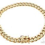 Miami Cuban Link Bracelet Hollow 8.5 Inches 7.5mm