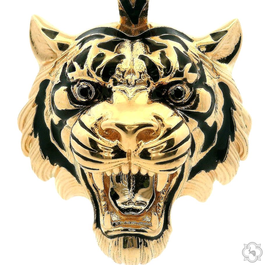 Midnight Jungle Tiger Pendant 70685 | TraxNYC