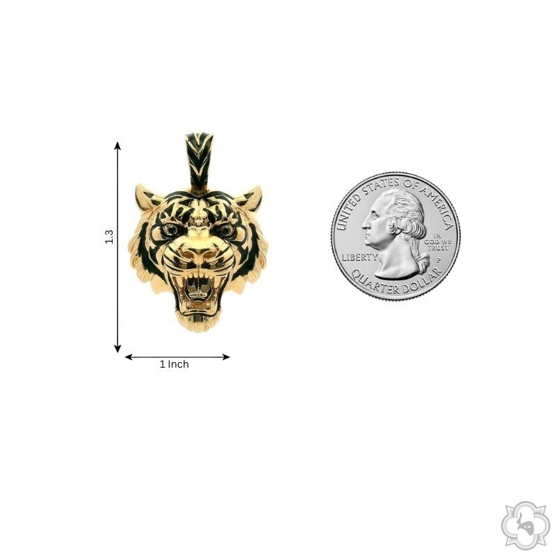 Midnight Jungle Tiger Pendant 70685 | TraxNYC