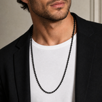 Midnight Elegance Beaded Necklace 71638