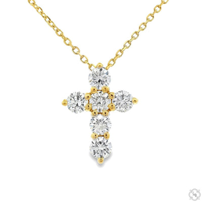 Mini Diamond Cross Necklace 70748 - Image 1