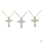 Mini Diamond Cross Necklace 70748 - Image 6