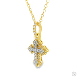 Mini Diamond Cross Pendant Set 70873 - Image 3