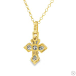 Mini Diamond Cross Pendant Set 70873 - Image 4