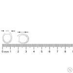 Mini Diamond Double Row Huggie Hoops 70699 - Image 4