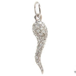 Mini Diamond Italian Horn Pendant 30609 - Image 2