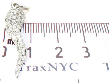 Mini Diamond Italian Horn Pendant 30609 - Image 9