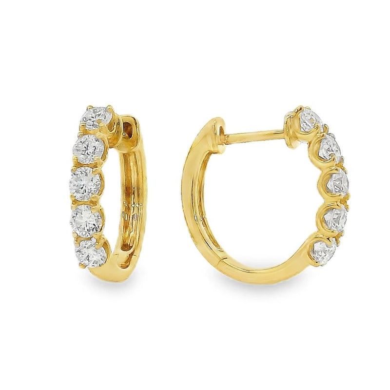 Mini Diamond Huggie Hoops 70698 - Image 2