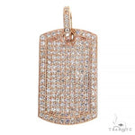 Mini Dog Tag Diamond Pendant 68453 - Image 1