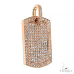 Mini Dog Tag Diamond Pendant 68453 - Image 2