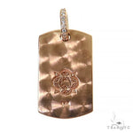 Mini Dog Tag Diamond Pendant 68453 - Image 4