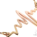Mini Heartbeat Pendant Necklace in 14k Yellow Gold 64904 - Image 2