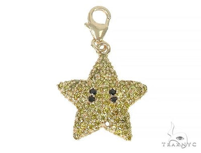 Mini Mario Star Charm On Lobster Clasp 66130 - Image 1
