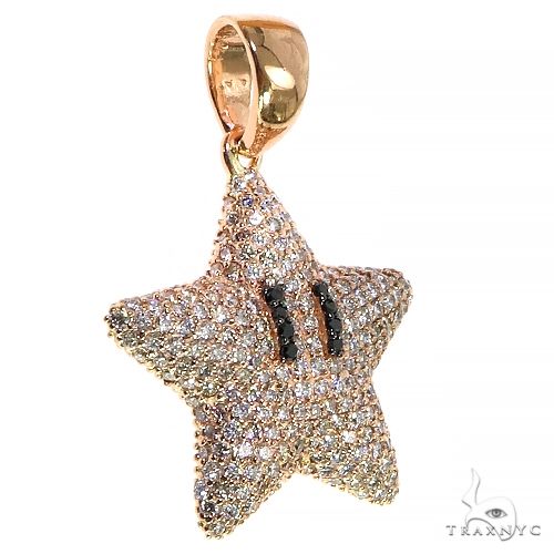 Mini Mario Star Diamond Pendant 68222 - Image 2