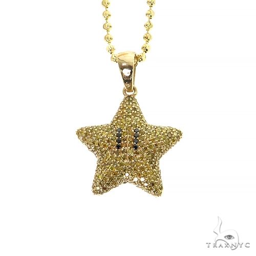 Mini Mario Star Yellow Diamond Pendant Set 68538 - Image 1