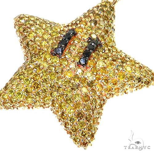 Mini Mario Star Yellow Diamond Pendant Set 68538 - Image 4