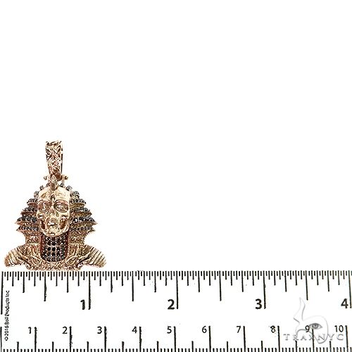 14K Gold Mini Mummified Zombie Skeleton Pharaoh Pendant, photo 5 of 7