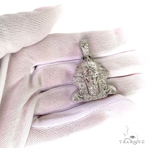 14K Gold Mini Mummified Zombie Skeleton Pharaoh Pendant, photo 7 of 7