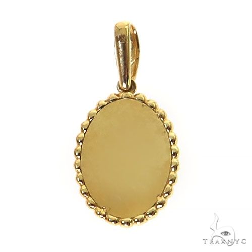14K Gold Mini Oval Photo Pendant, photo 4 of 6