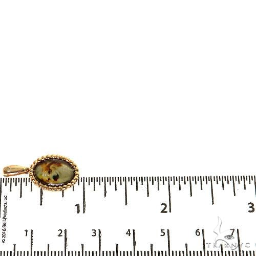 14K Gold Mini Oval Photo Pendant, photo 6 of 6