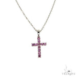 Mini Pink Sapphire Cross Set 67668 - Image 1