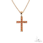Mini Blood Red Sapphire Cross Set 67667 - Image 5