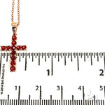 Mini Blood Red Sapphire Cross Set 67667 - Image 6