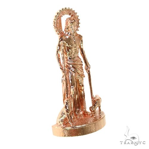 14K Gold Mini St. Lazarus Pendant, photo 2 of 6