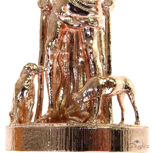 14K Gold Mini St. Lazarus Pendant, photo 3 of 6
