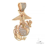 Mini US Marines Logo Diamond Pendant 68468 - Image 2